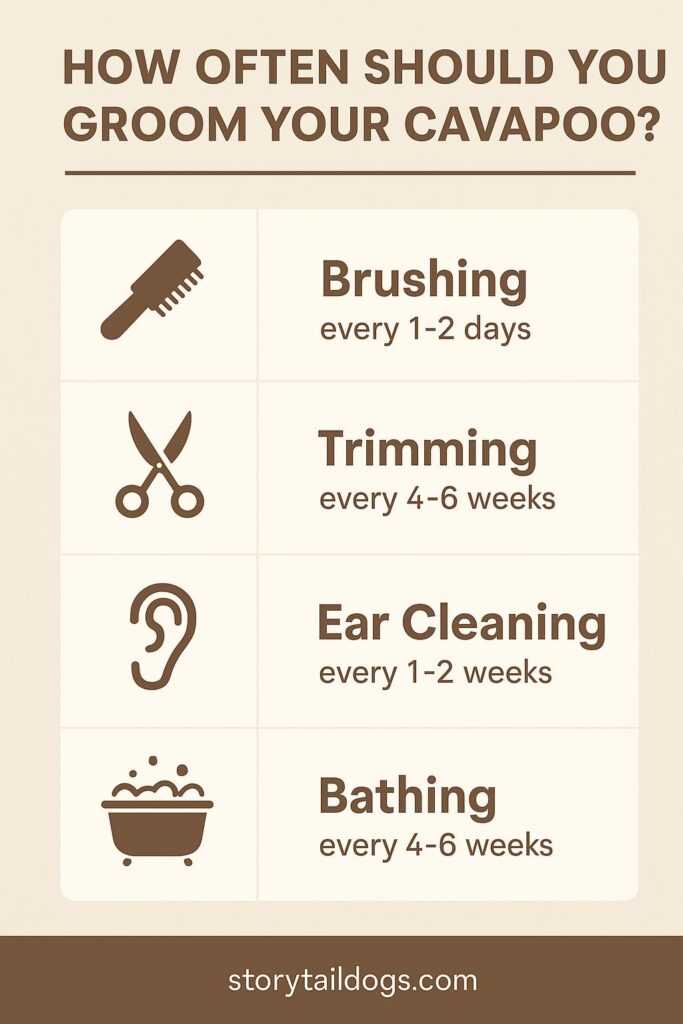 cavapoo grooming schedule
